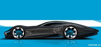 Mercedes-Benz AMG Gran Turismo Concept Design Sketch by Davis Lee