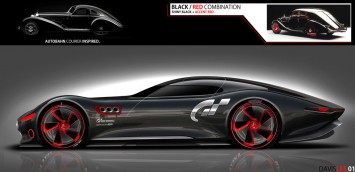 Mercedes-Benz AMG Gran Turismo Concept Design Sketch by Davis Lee