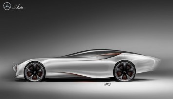 Mercedes-Benz Aria Concept Design Sketch