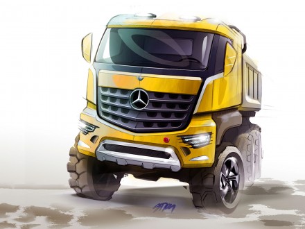 Mercedes-Benz previews Arocs construction truck