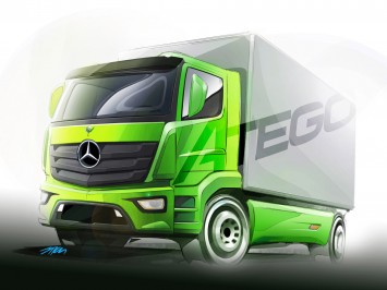 Mercedes-Benz Atego truck - Design Sketch