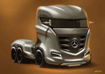 Mercedes-Benz Axor Truck Concept Design Sketch