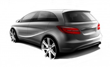 Mercedes-Benz B-Class Design Sketch