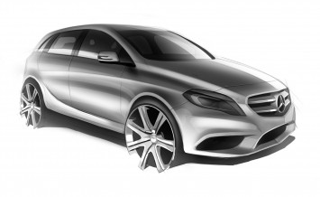 Mercedes-Benz B-Class Design Sketch