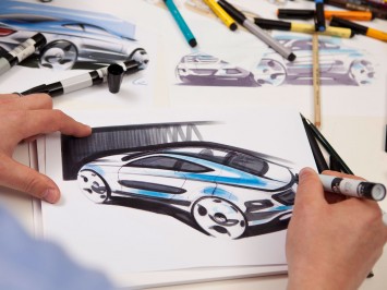 Mercedes-Benz C-Class Coupe Design Sketches