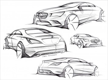 Mercedes-Benz CLA-Class Design Sketches