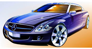 Mercedes-Benz CLC design sketch