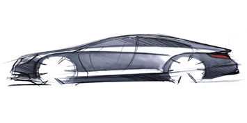 Mercedes-Benz CLS Design Sketch