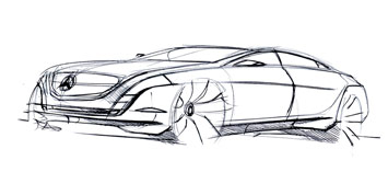 Mercedes-Benz CLS Design Sketch