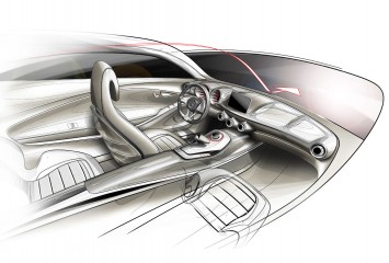 Mercedes-Benz Concept A-Class Interior Design Sketch