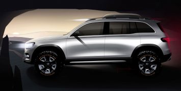 Mercedes-Benz Concept GLB Design Sketch Render