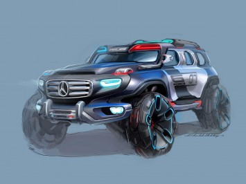 Mercedes-Benz Ener-G-Force Concept Design Sketch