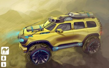 Mercedes-Benz Ener-G-Force Concept Design Sketch