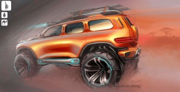 Mercedes-Benz Ener-G-Force Concept Design Sketch