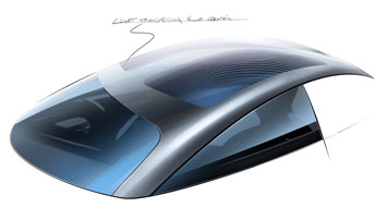 Mercedes-Benz F800 Style Cockpit Design Sketch