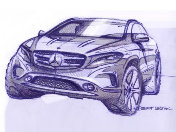 Mercedes-Benz GLA Design Sketch