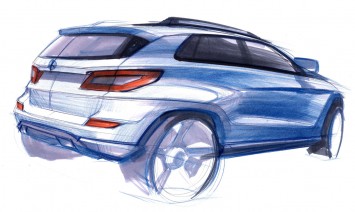 Mercedes-Benz M-Class Design Sketch