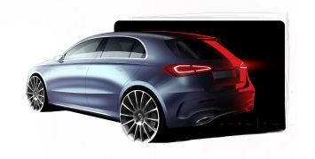 Mercedes-Benz New A Class Design Sketch Render