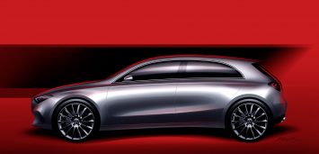 Mercedes-Benz New A Class Design Sketch Render