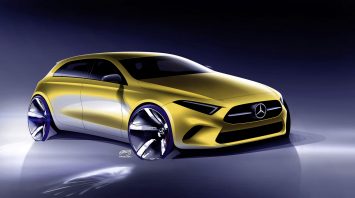 Mercedes-Benz New A Class Design Sketch Render