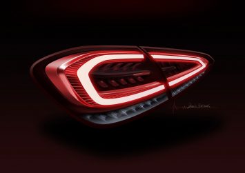 Mercedes-Benz New A Class Tail Light Design Sketch Render