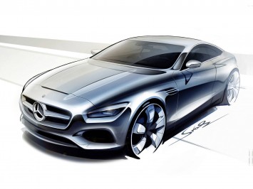 Mercedes-Benz S-Class Coupe Concept - Design Sketch