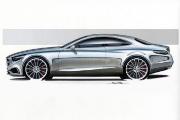 Mercedes-Benz S-Class Coupe Concept - Design Sketch