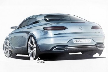 Mercedes-Benz S-Class Coupe Concept - Design Sketch