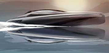 Mercedes-Benz Silver Arrows Motor Yacht Design Sketch