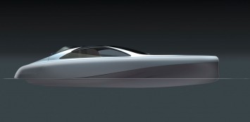 Mercedes-Benz Silver Arrows Motor Yacht Design Sketch