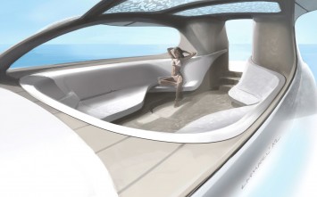 Mercedes-Benz Silver Arrows Motor Yacht Interior Design Sketch