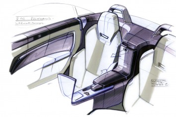 Mercedes-Benz SLK Interior Design Sketch