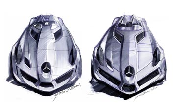 Mercedes-Benz SLR Stirling Moss Design Sketch