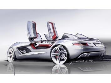 Mercedes-Benz SLR Stirling Moss Design Sketch