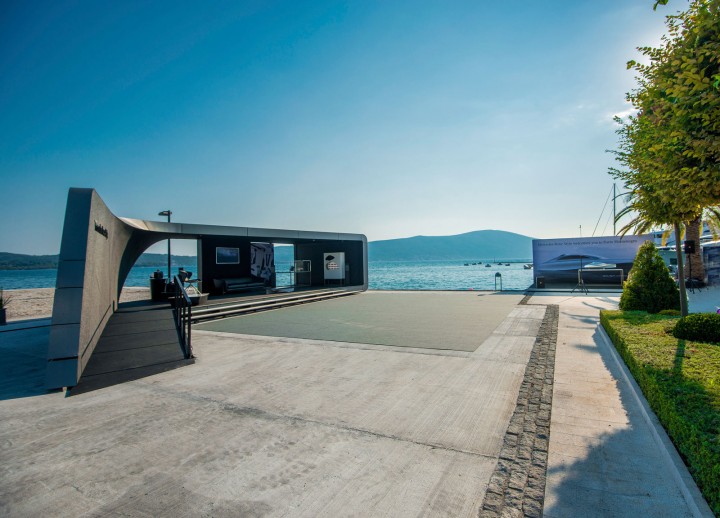 Mercedes-Benz Style design pavilion in Porto Montenegro