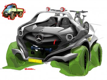 Mercedes-Benz Unimog Concept Design Sketch