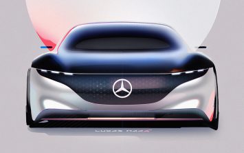 Mercedes-Benz Vision EQS Concept Design Sketch Render