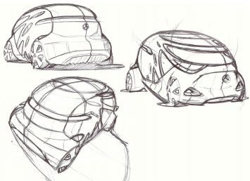 Mercedes-Benz Vision Urbanetic Concept Design Sketches