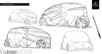 Mercedes-Benz Vision Urbanetic Concept Design Sketches