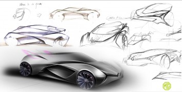 MG Midget Concept design sketches