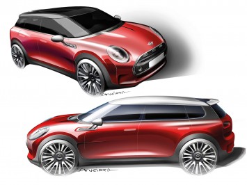 MINI Clubman Concept Design Sketches