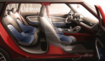 MINI Clubman Concept Interior Design Sketch