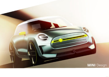 MINI Electric Concept Design Sketch Render