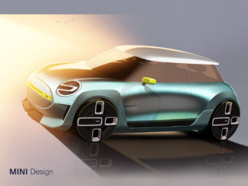 MINI Electric Concept Design Sketch Render