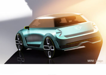 MINI Electric Concept Design Sketch Render