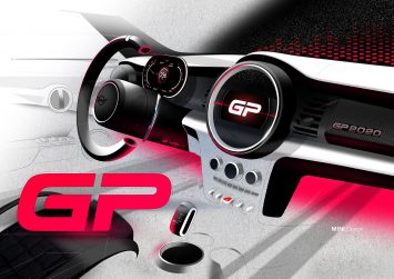 Mini John Cooper Works GP Interior Design Sketch Render