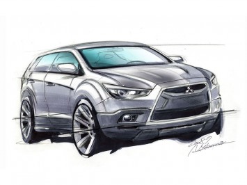 Mitsubishi ASX Design Sketch