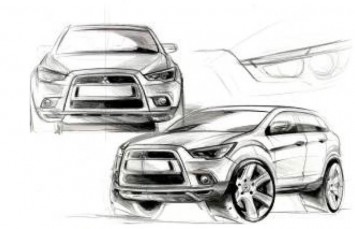 Mitsubishi ASX Design Sketch