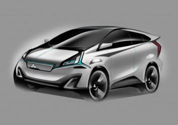 Mitsubishi Concept CA MiEV Design Sketch