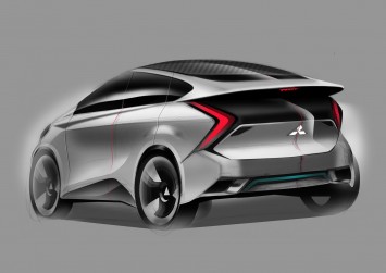 Mitsubishi Concept CA MiEV Design Sketch